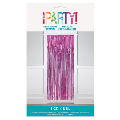 Fringe Door Curtain - Pastel Pink - The Party Marketplace