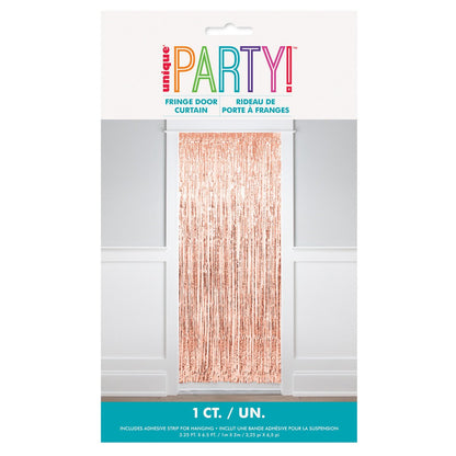 Fringe Door Curtain - Rose Gold - The Party Marketplace