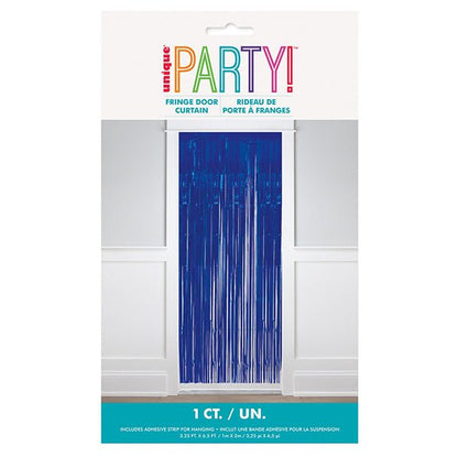 Fringe Door Curtain - Royal Blue - The Party Marketplace