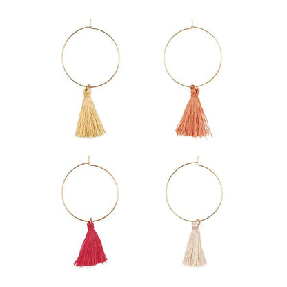 Fringe Drink Charms - Assorted Colours (Pack of 8) - The Party Marketplace