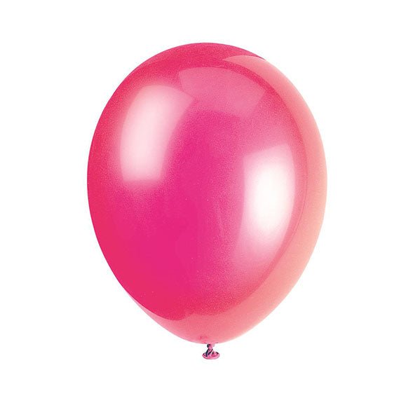 Fuchsia Premium Decorator Balloons 30cm (Pack of 10) - The Party Marketplace