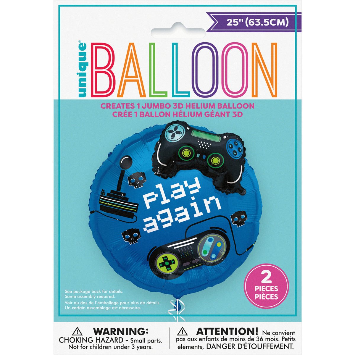 Gamer Foil Balloon Kit 63.5cm - The Party Marketplace