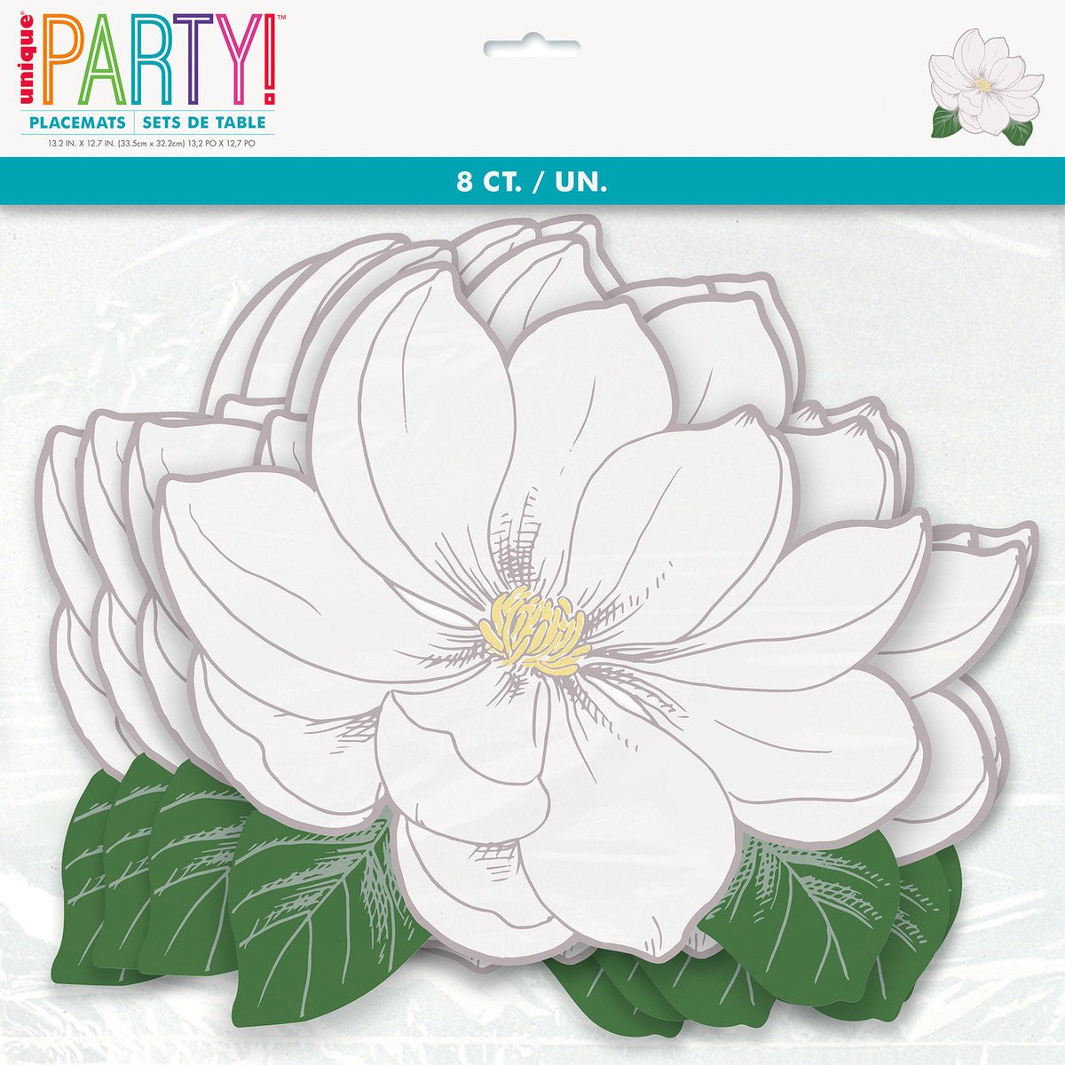 Garden Party Flower Shaped Placemats (Pack of 8) - The Party Marketplace
