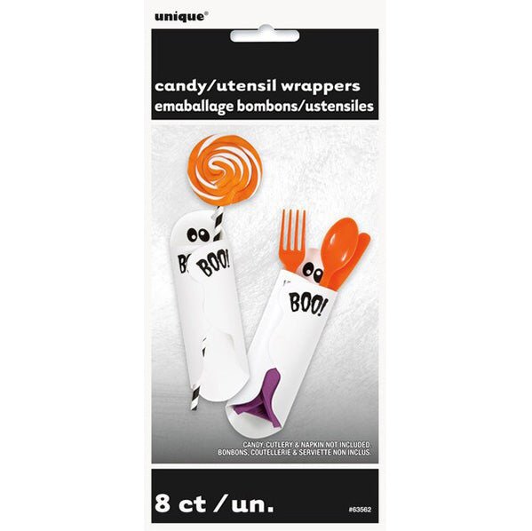 Ghost Candy Wrappers (Pack of 8) - The Party Marketplace