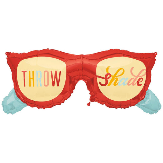 Giant Sunglasses "Throw Shade" Foil Balloon 91.4cm - The Party Marketplace