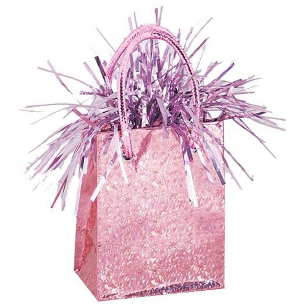 Gift Bag Balloon Weight - Prismatic Royal Pastel Pink - The Party Marketplace