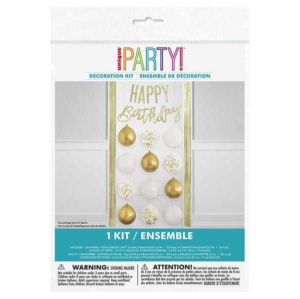 Glam Happy Birthday Decoration Kit - The Party Marketplace