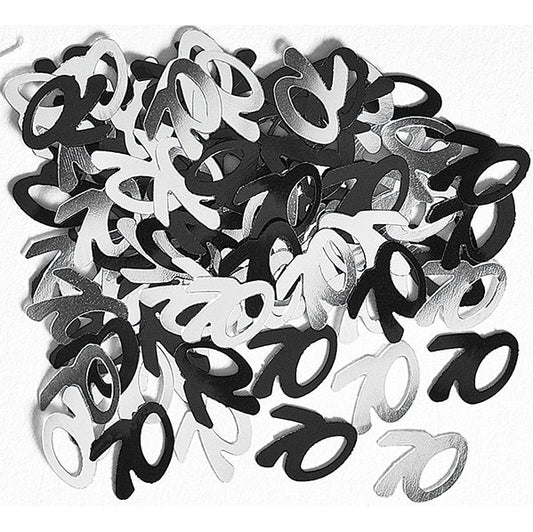 Glitz Black "70" Confetti (14g) - The Party Marketplace