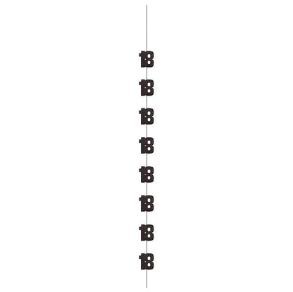 Glitz Black & Silver "18" Hanging Decorations (Pack of 6) - The Party Marketplace