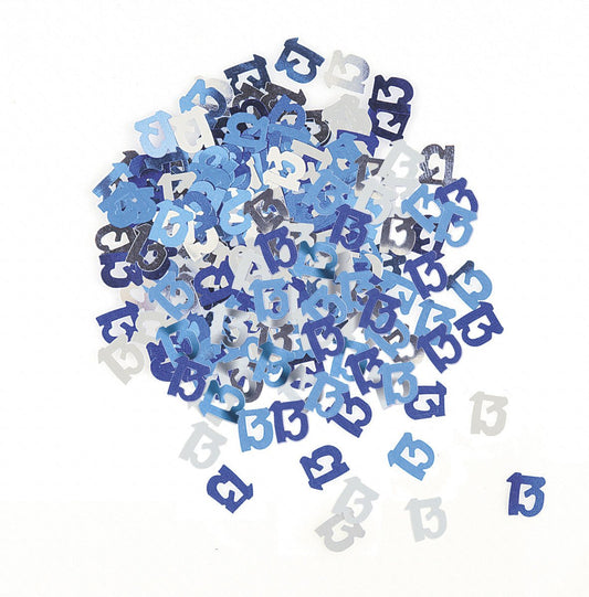 Glitz Blue "13" Confetti (14g) - The Party Marketplace
