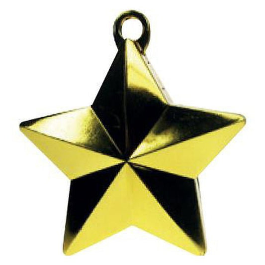 Glitz Star Balloon Weight - Gold - The Party Marketplace
