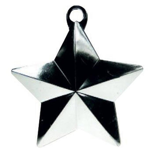 Glitz Star Balloon Weight - Silver - The Party Marketplace