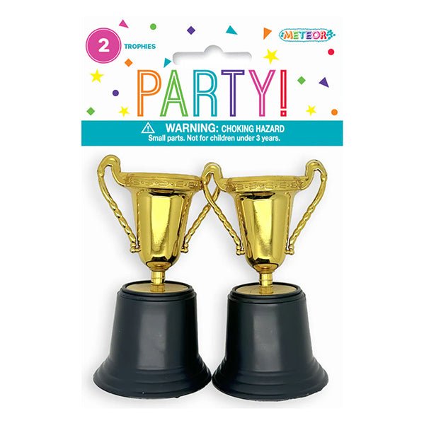 Gold Cup Trophies 12.2cm (Pack of 2) - The Party Marketplace
