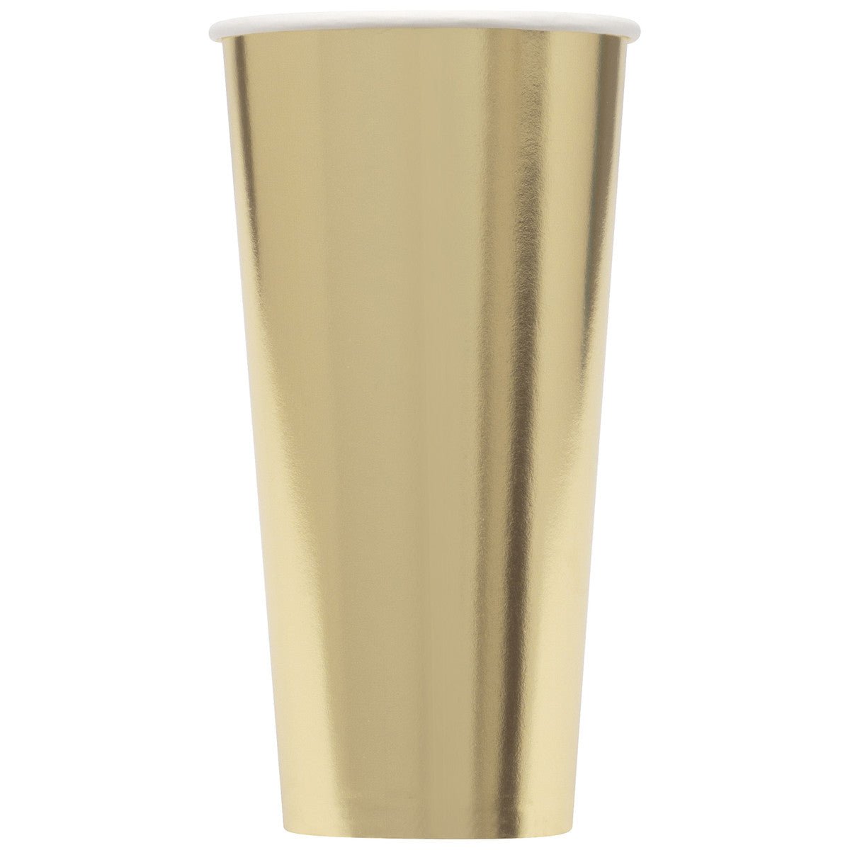 Gold Foil Paper Cups 591ml (Pack of 6) - The Party Marketplace