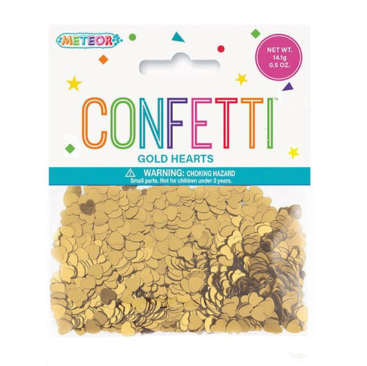 Gold Hearts Confetti (14g) - The Party Marketplace