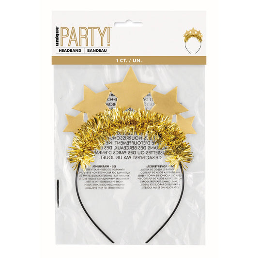Gold Star Foil Headband - The Party Marketplace