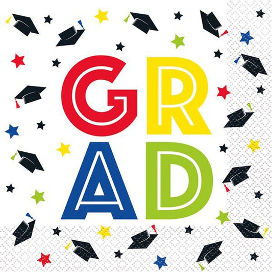 Grad Luncheon Napkins (Pack of 16) - The Party Marketplace