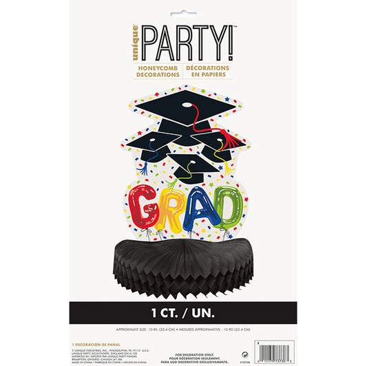 Graduation Balloons Honeycomb Centrepiece 25cm - The Party Marketplace