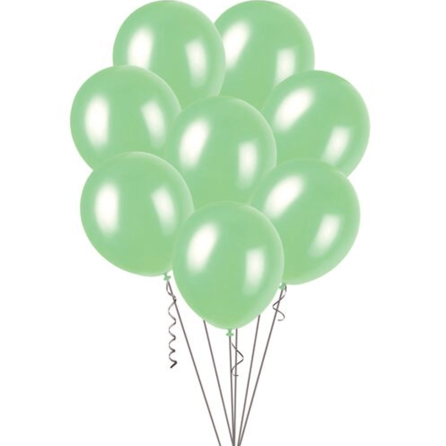 Green Pearl Balloons 30cm (Pack of 100) - The Party Marketplace