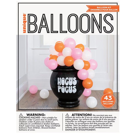 Groovy Halloween Cauldron Balloon Kit (43 piece set) - The Party Marketplace