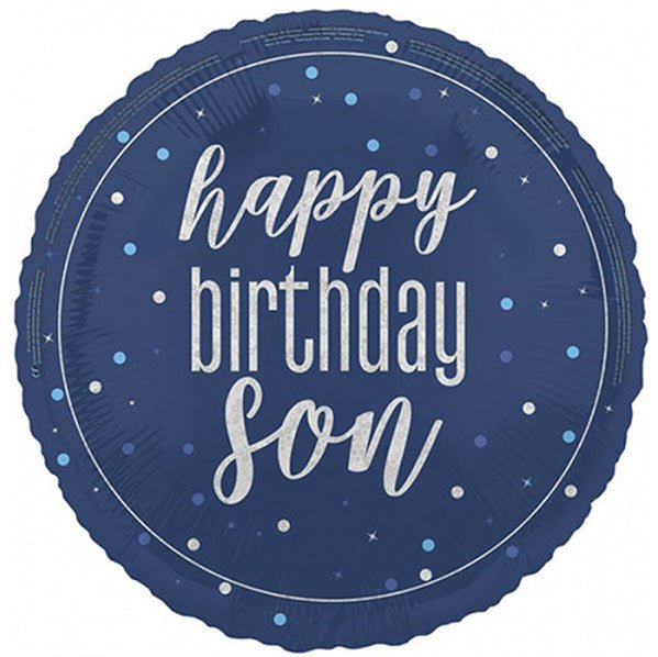 "Happy Birthday Son" Foil Balloon 45cm - The Party Marketplace