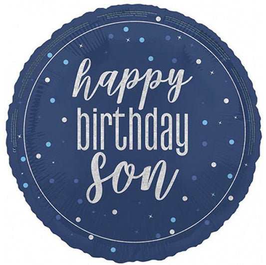 "Happy Birthday Son" Foil Balloon 45cm - The Party Marketplace