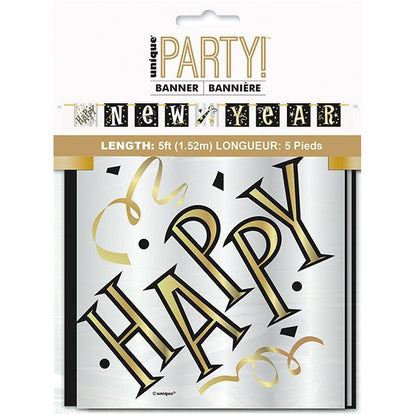 "Happy New Year" Block Banner - 1.52m - The Party Marketplace