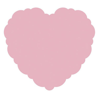 Heart Shaped Scalloped Edge Paper Placemats (Pack of 8) - The Party Marketplace
