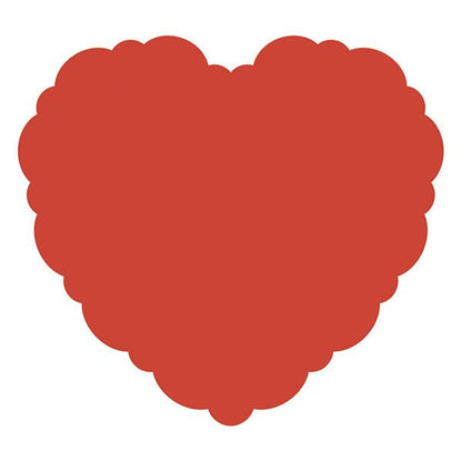 Heart Shaped Scalloped Edge Paper Placemats (Pack of 8) - The Party Marketplace