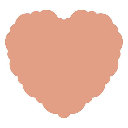 Heart Shaped Scalloped Edge Paper Placemats (Pack of 8) - The Party Marketplace