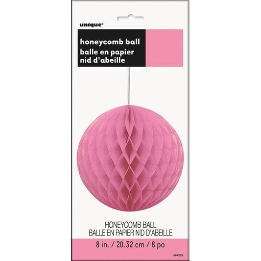 Honeycomb Ball - Hot Pink 20cm - The Party Marketplace