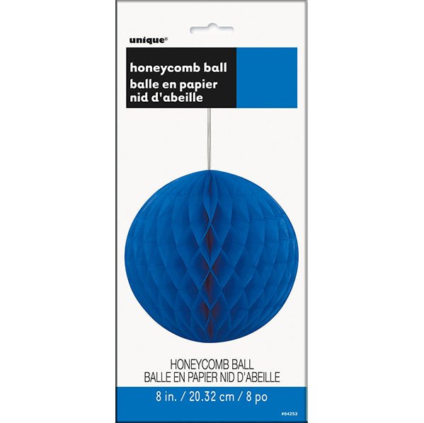 Honeycomb Ball - Royal Blue 20cm - The Party Marketplace