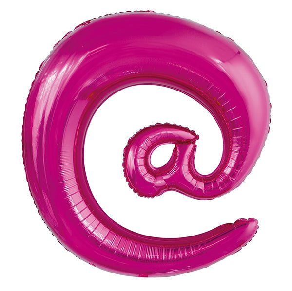 Hot Pink "@" Letter Foil Balloon (86cm) - The Party Marketplace