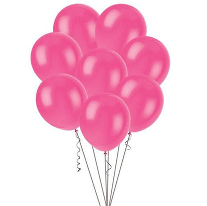 Hot Pink Decorator Balloons 25cm (Pack of 25) - The Party Marketplace