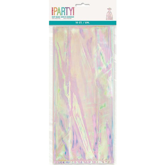 Iridescent Cello Bags (Pack of 10) - The Party Marketplace