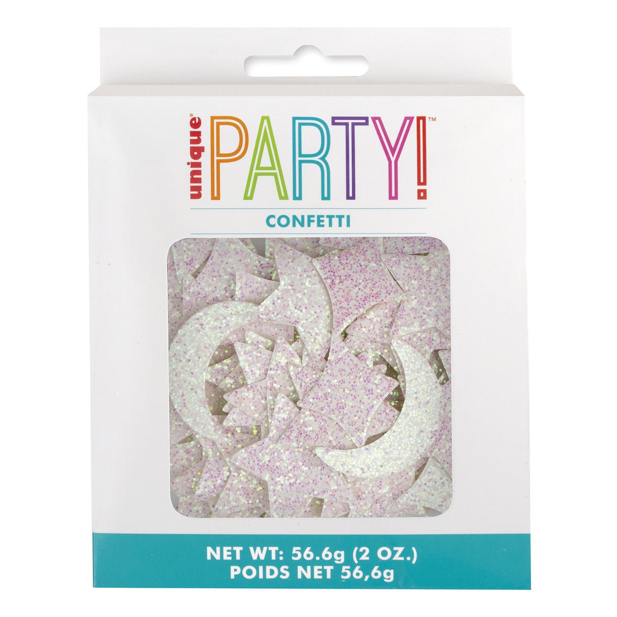 Iridescent Glitter Moon & Stars Jumbo Confetti (56.6g) - The Party Marketplace