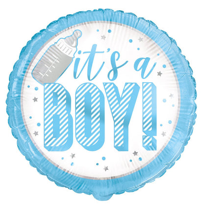 "It's a Boy" Blue Foil Balloon 45cm - The Party Marketplace