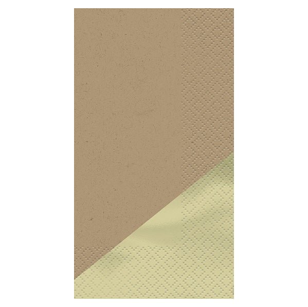 Kraft With Gold Foil Stamped Guest Napkins (Pack of 16) - The Party Marketplace