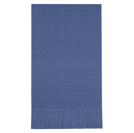 Lapis Blue Fringe Guest Napkins (Pack of 16) - The Party Marketplace