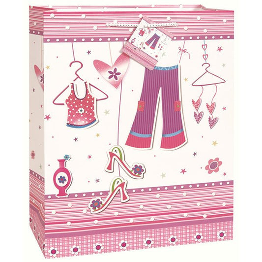 Large Gift Bag - Glitter Glamour - The Party Marketplace