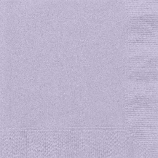 Lavender Beverage Napkins (Pack of 20) - The Party Marketplace