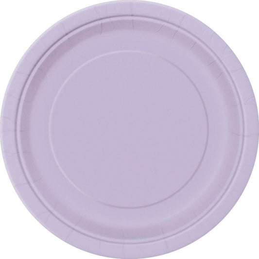 Lavender Paper Plates 18cm (Pack of 8) - The Party Marketplace