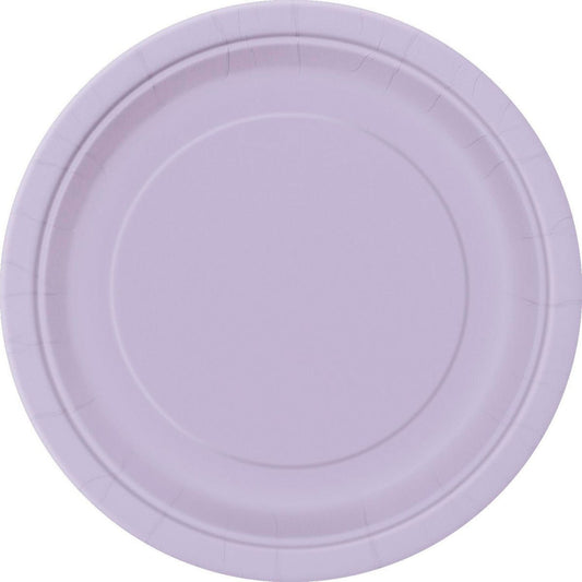 Lavender Paper Plates 23cm (Pack of 8) - The Party Marketplace
