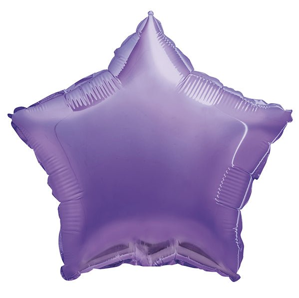 Lavender Star Foil Balloon 45cm - The Party Marketplace