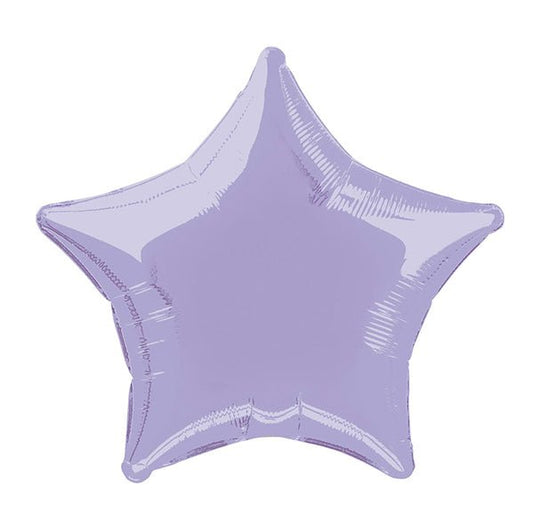 Lavender Star Foil Balloon 50cm - The Party Marketplace