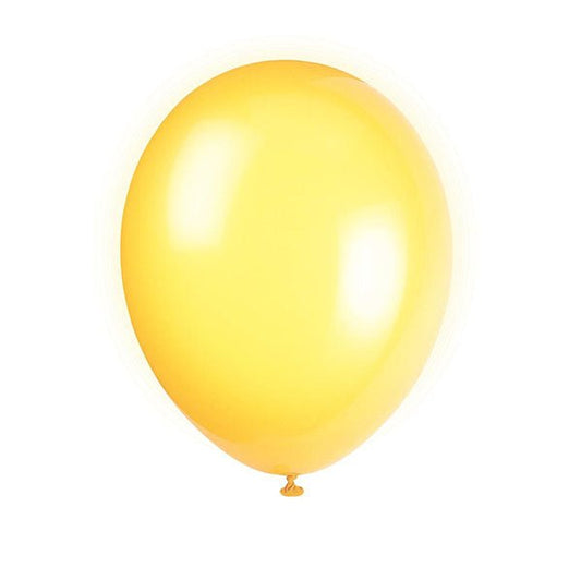 Lemon Yellow Premium Decorator Balloons 30cm (Pack of 10) - The Party Marketplace