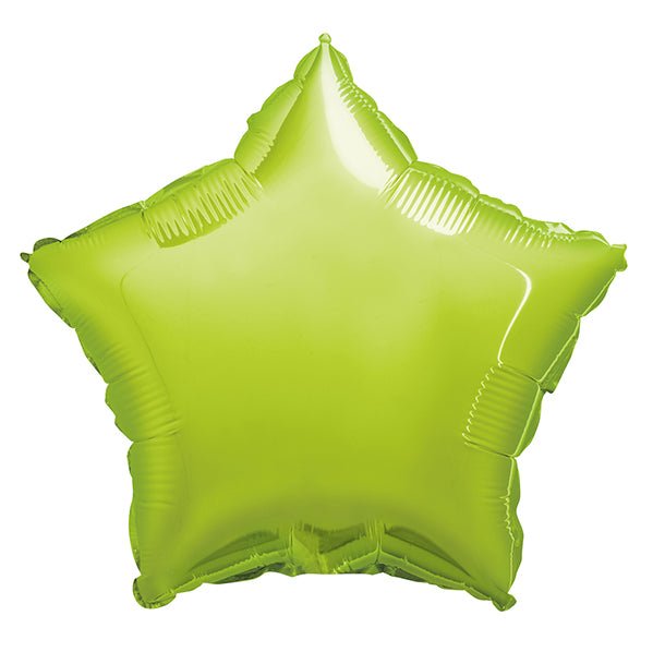 Lime Green Star Foil Balloon 45cm - The Party Marketplace