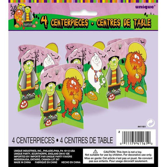 Little Monsters Mini 3D Decorations (Pack of 4) - The Party Marketplace