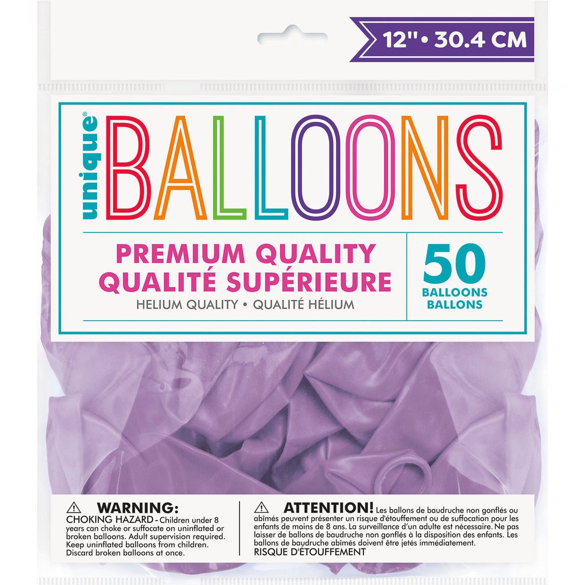 Lovely Lavender Pearl Premium Balloons 30cm (Pack of 50) - The Party Marketplace