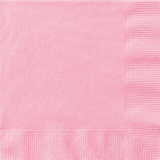 Lovely Pink Beverage Napkins (Pack of 20) - The Party Marketplace
